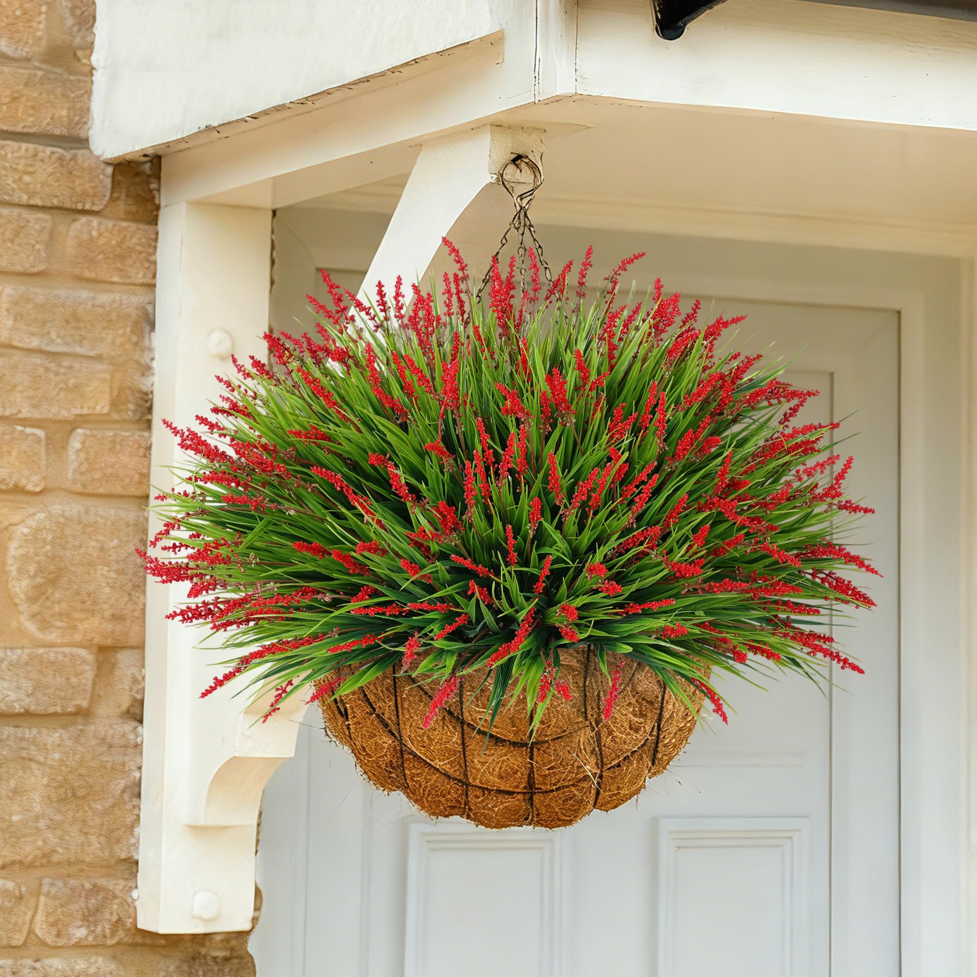 Ivydale Monkey Grass illuminated-evening- soft, versatile greenery for night decor.