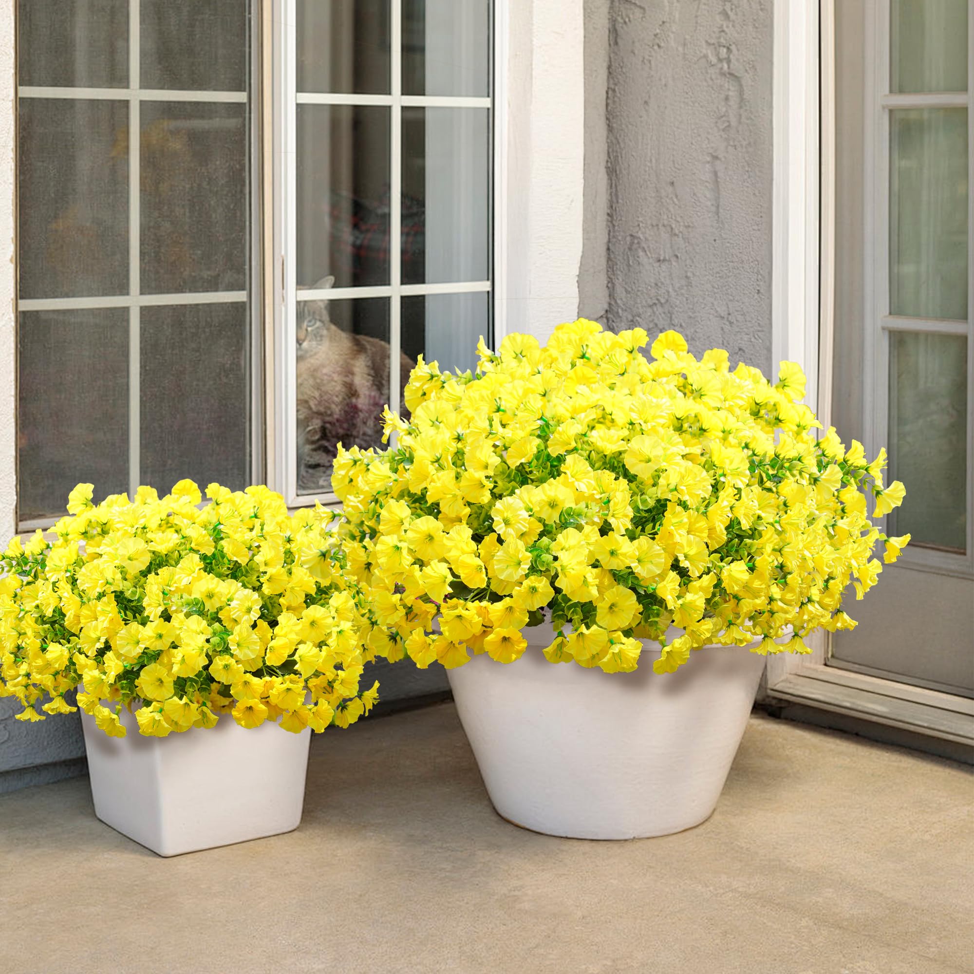 Ivydale morning glory with eucalyptus brings realistic greenery to any yard.
