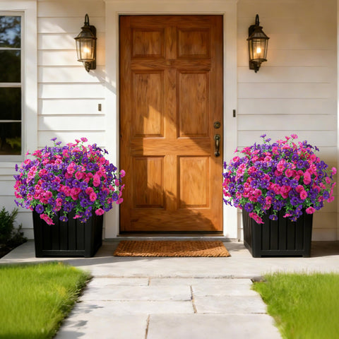 Ivydale outdoor petunias silk flowers for durable year-round decor.