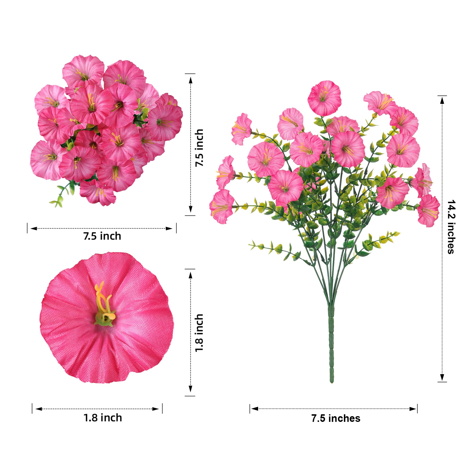 Ivydale outdoor planter display with faux flowers for easy focal points