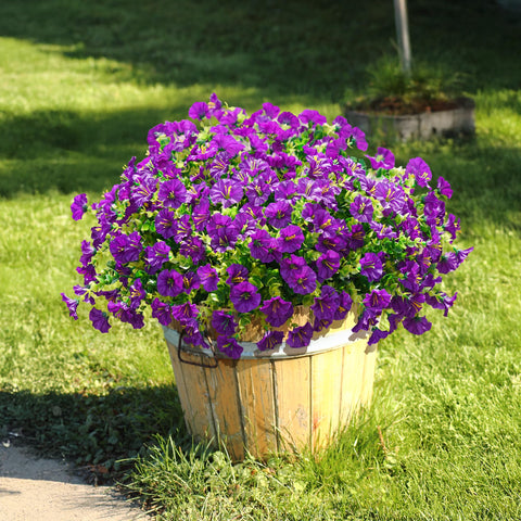 Ivydale realistic faux flowers with greenery for any outdoor space.