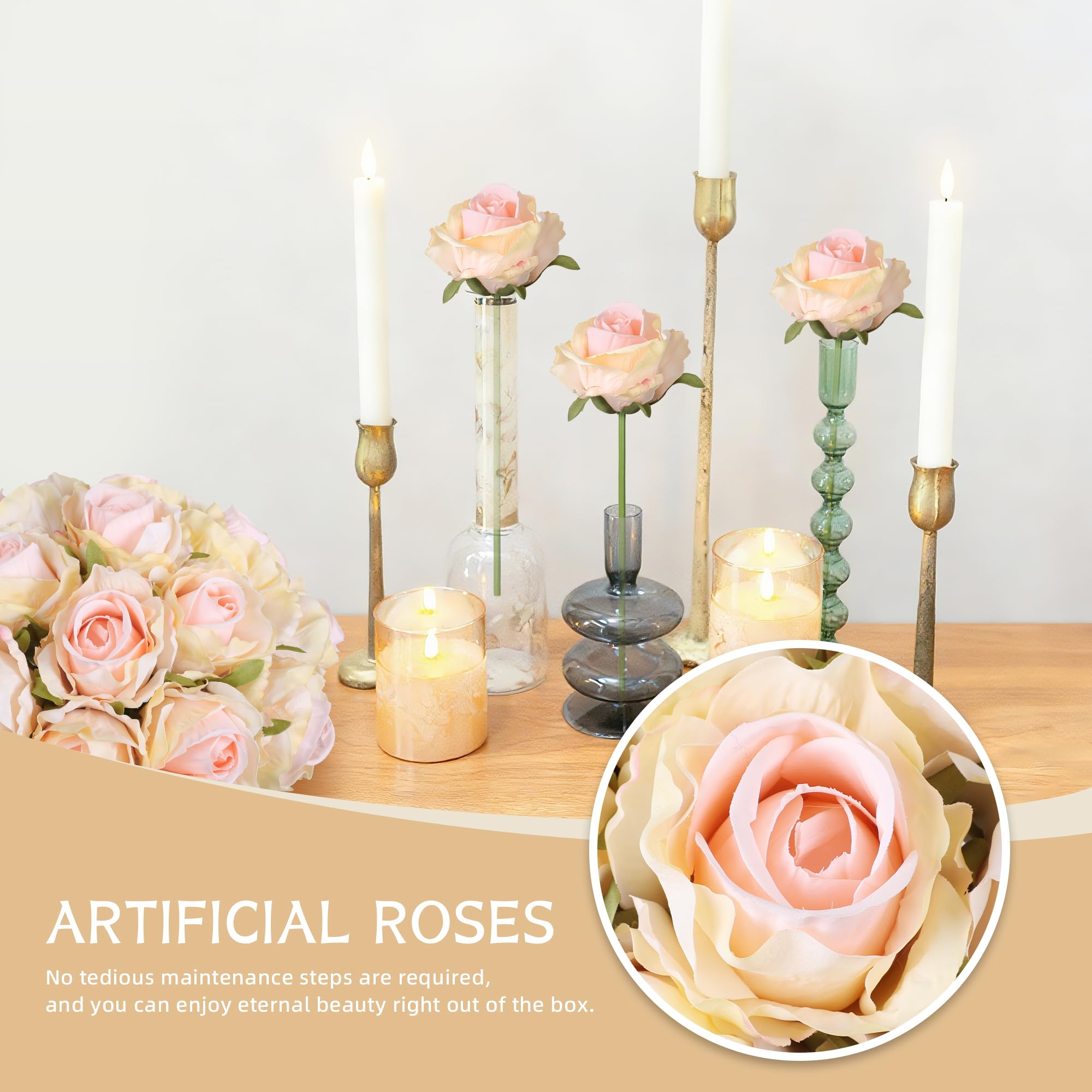 Ivydale rose silk texture closeup shows lifelike petals and rich color.