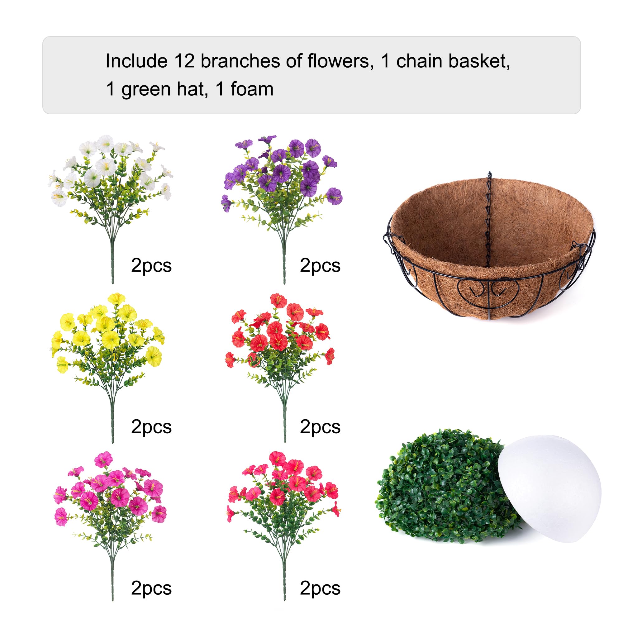 Ivydale UV-resistant hanging plants designed to withstand sun and weather