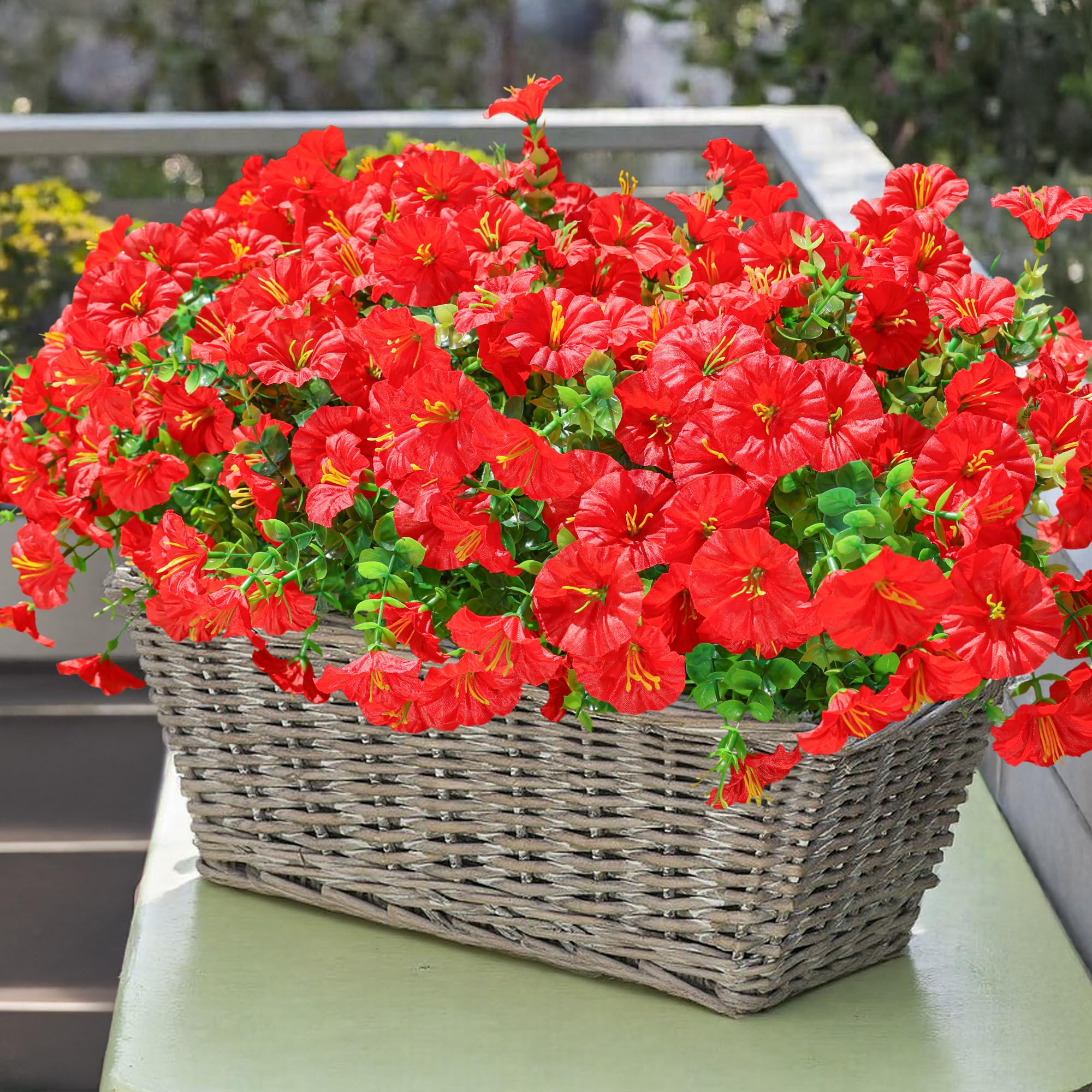 Ivydale UV-resistant silk flowers maintain color in sunlight.
