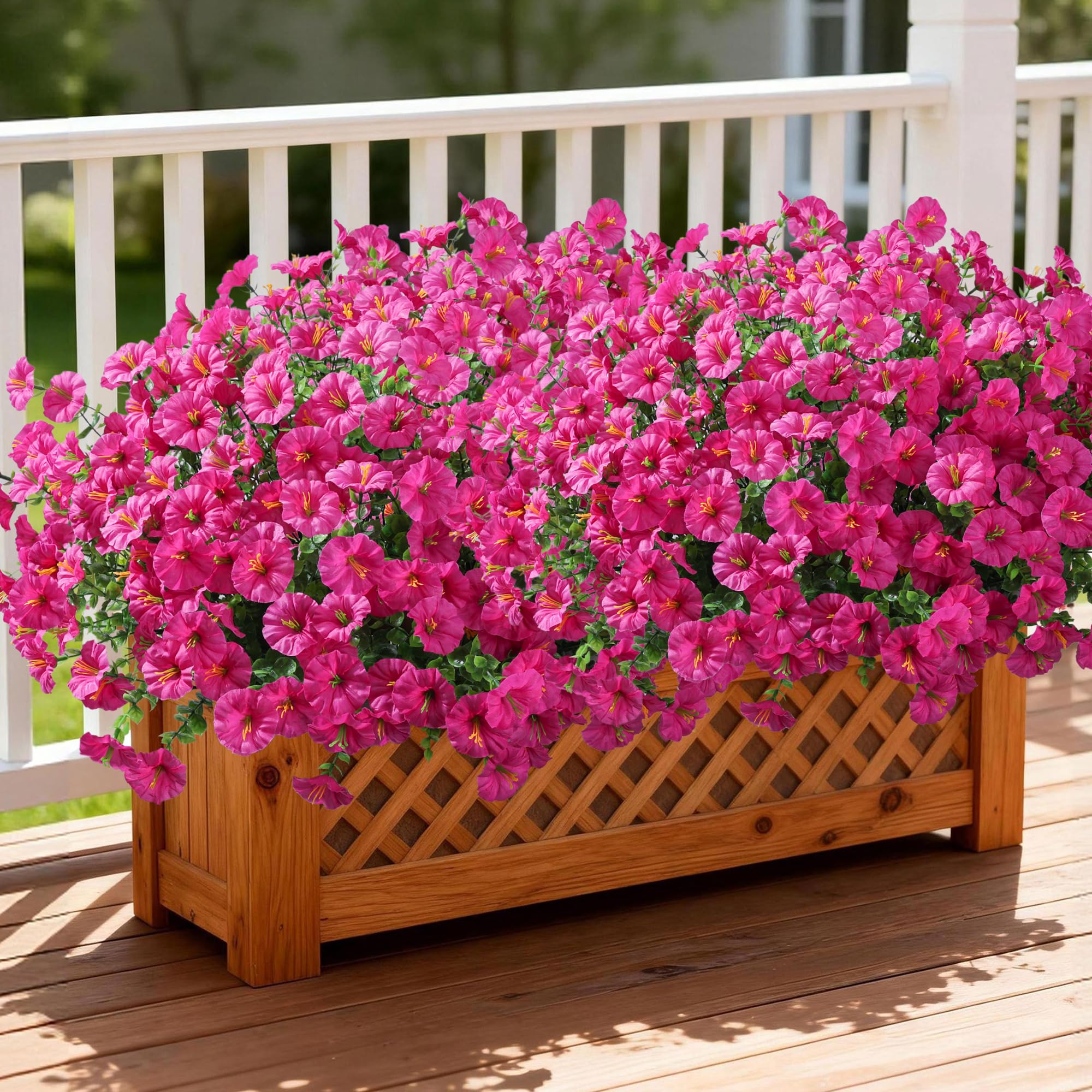 Ivydale UV-resistant faux plants maintain vibrant color on porches.