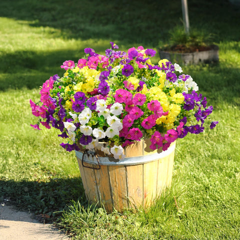 Ivydale UV-resistant silk morning glory to withstand sun without fading.