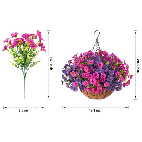 Ivydale UV-weather resistant artificial flowers endure sun and rain on porches