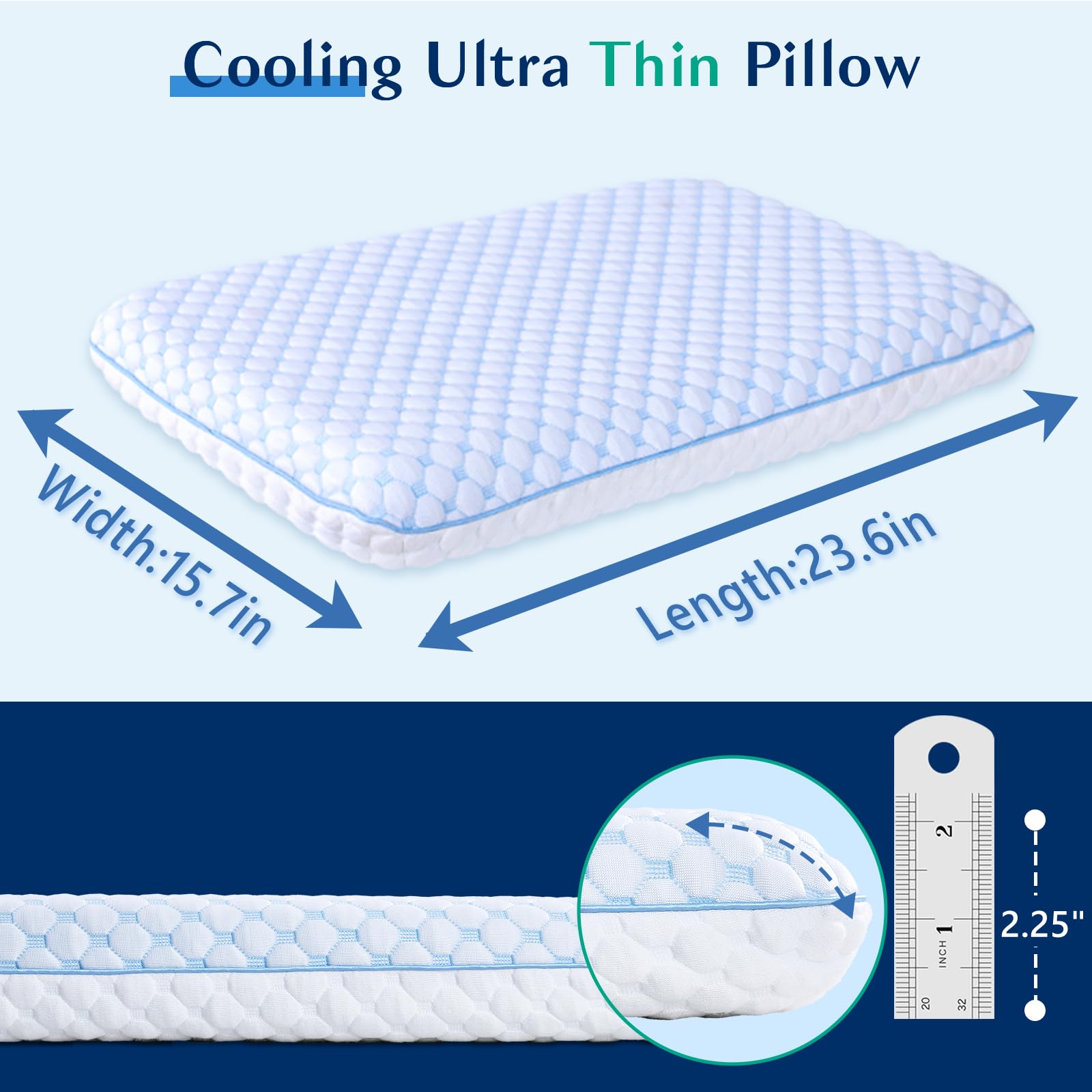 Ergonomic Iwacool pillow supports head and neck alignment for comfort