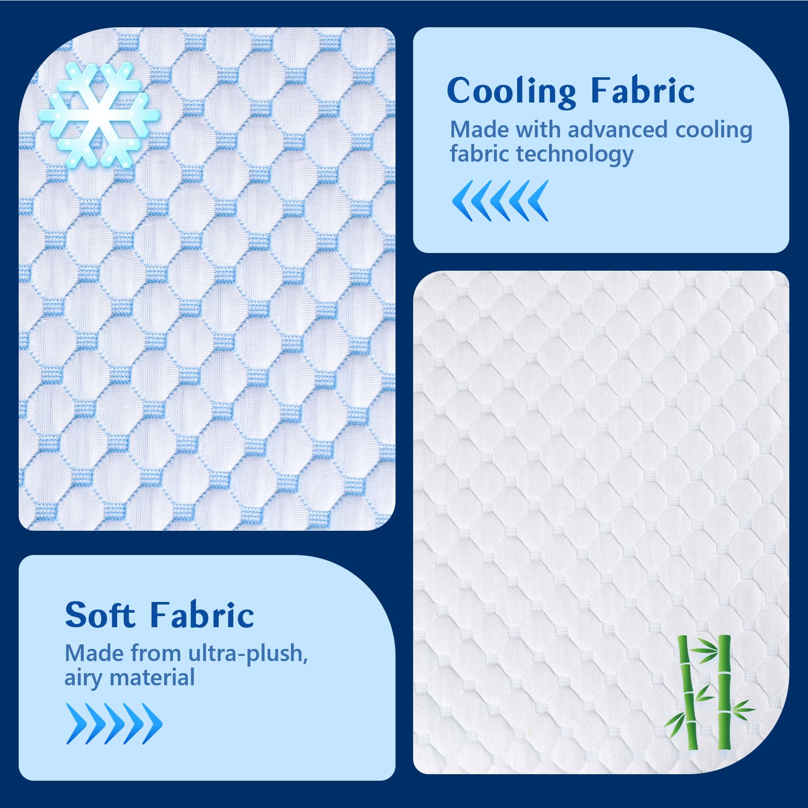 Removable washable cover on the Iwacool pillow for easy care and freshness