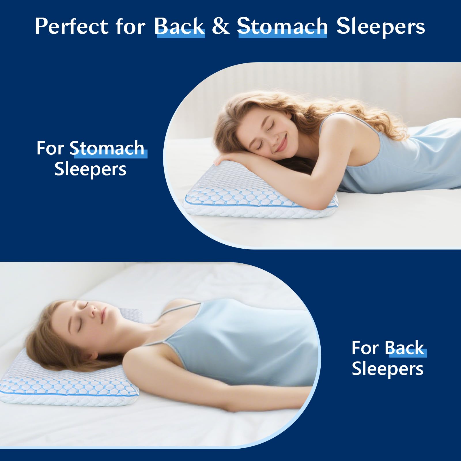 Iwacool removable machine-washable cover keeps pillow clean.