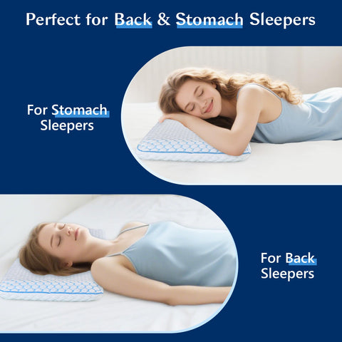 Iwacool removable machine-washable cover keeps pillow clean.