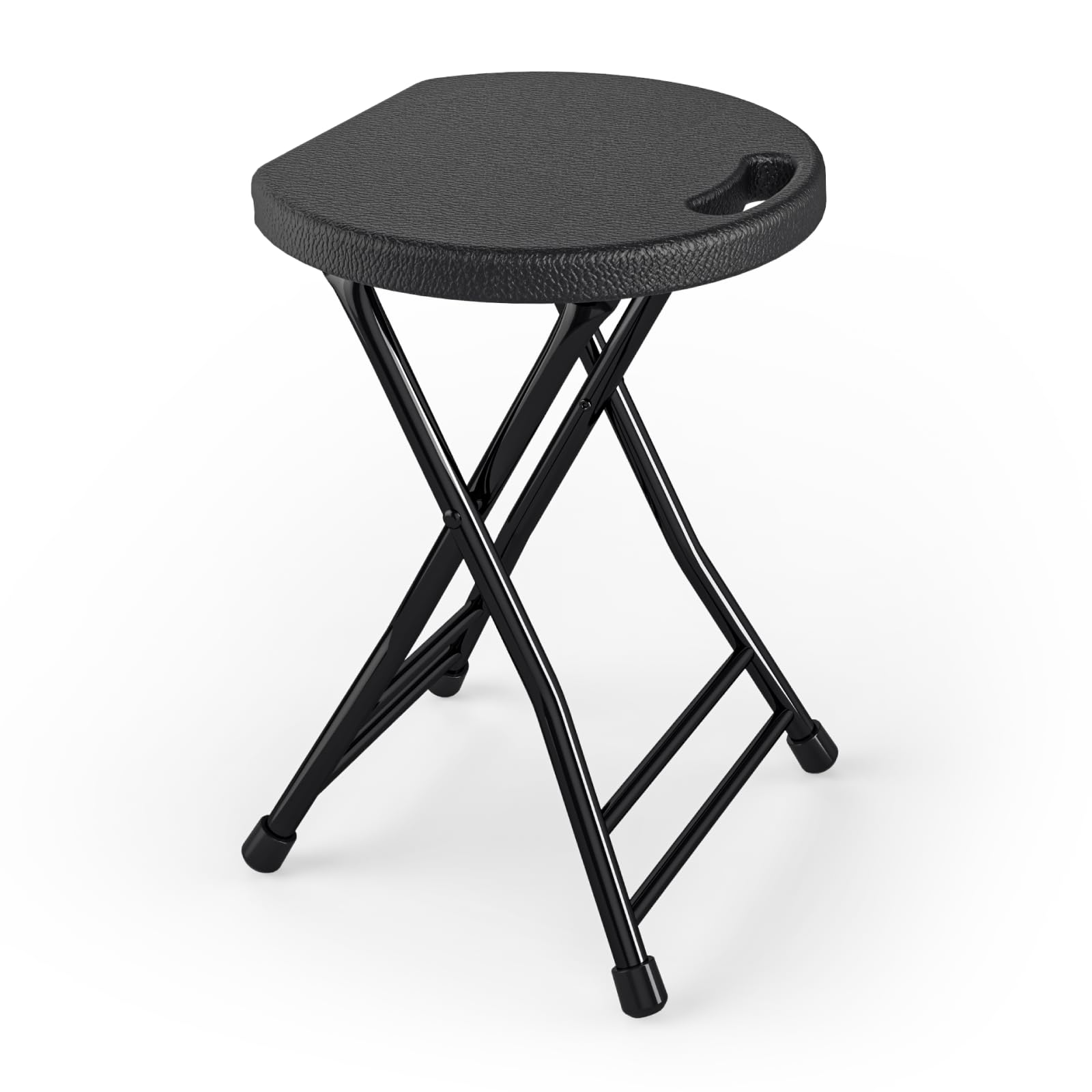 IWDOO folding stool 18-inch handle for easy carry during camping and travel.