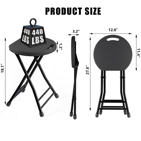 IWDOO folding stool compact fold stores neatly in tight spaces.