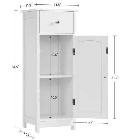 Iwell bathroom floor cabinet assembled easily for quick setup