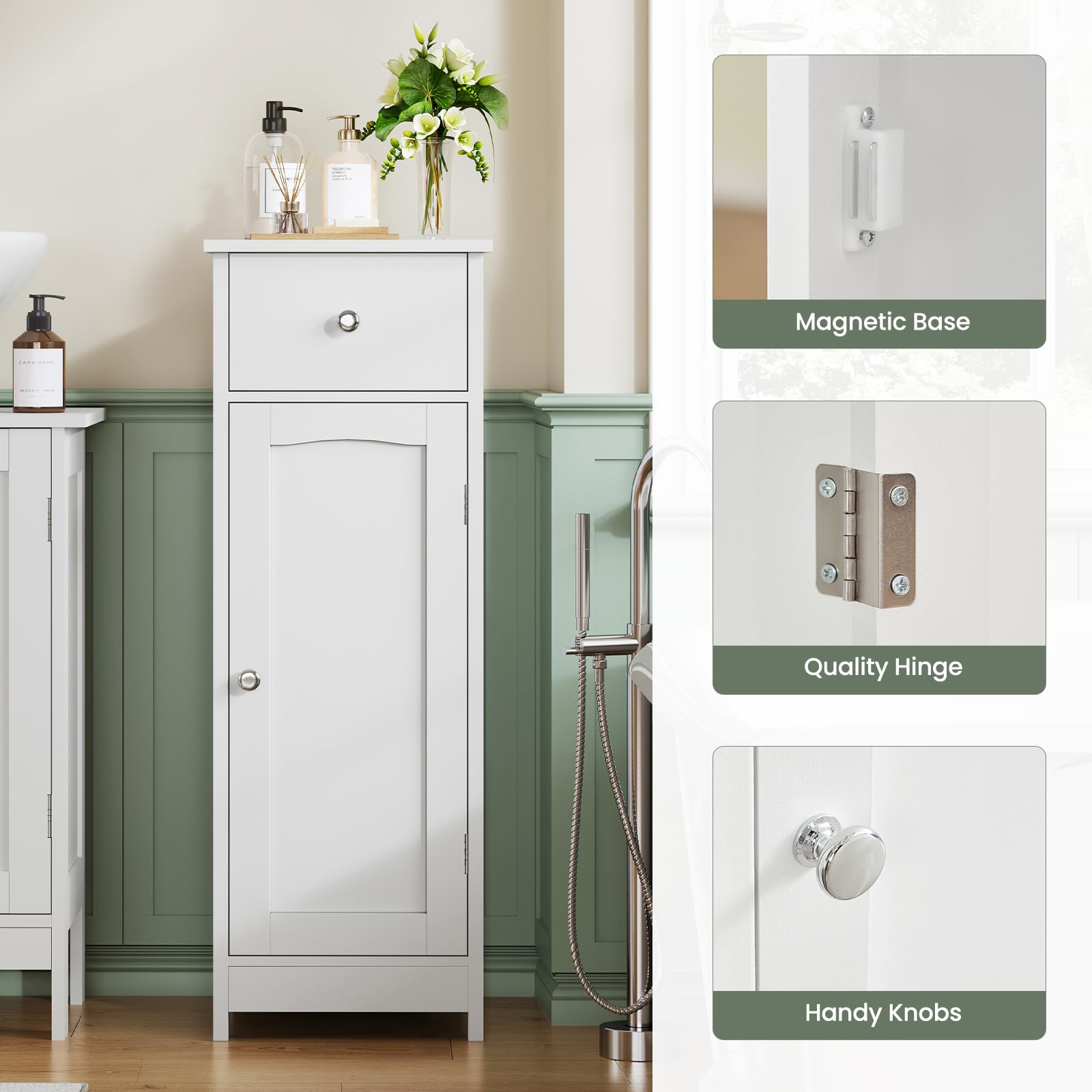 Iwell cabinet dimensions 11.8 x 11.8 x 31.5 inches tall