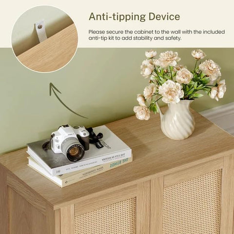 Iwell Entryway Storage Cabinet keeps footwear tidy and accessible.