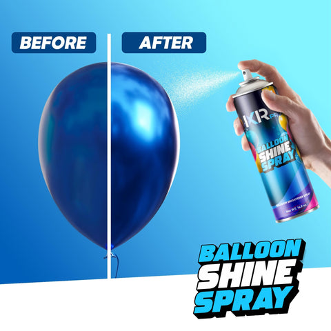 Ixirpro Balloon Shine Spray instant-gloss highlights balloons with long-lasting sparkle.