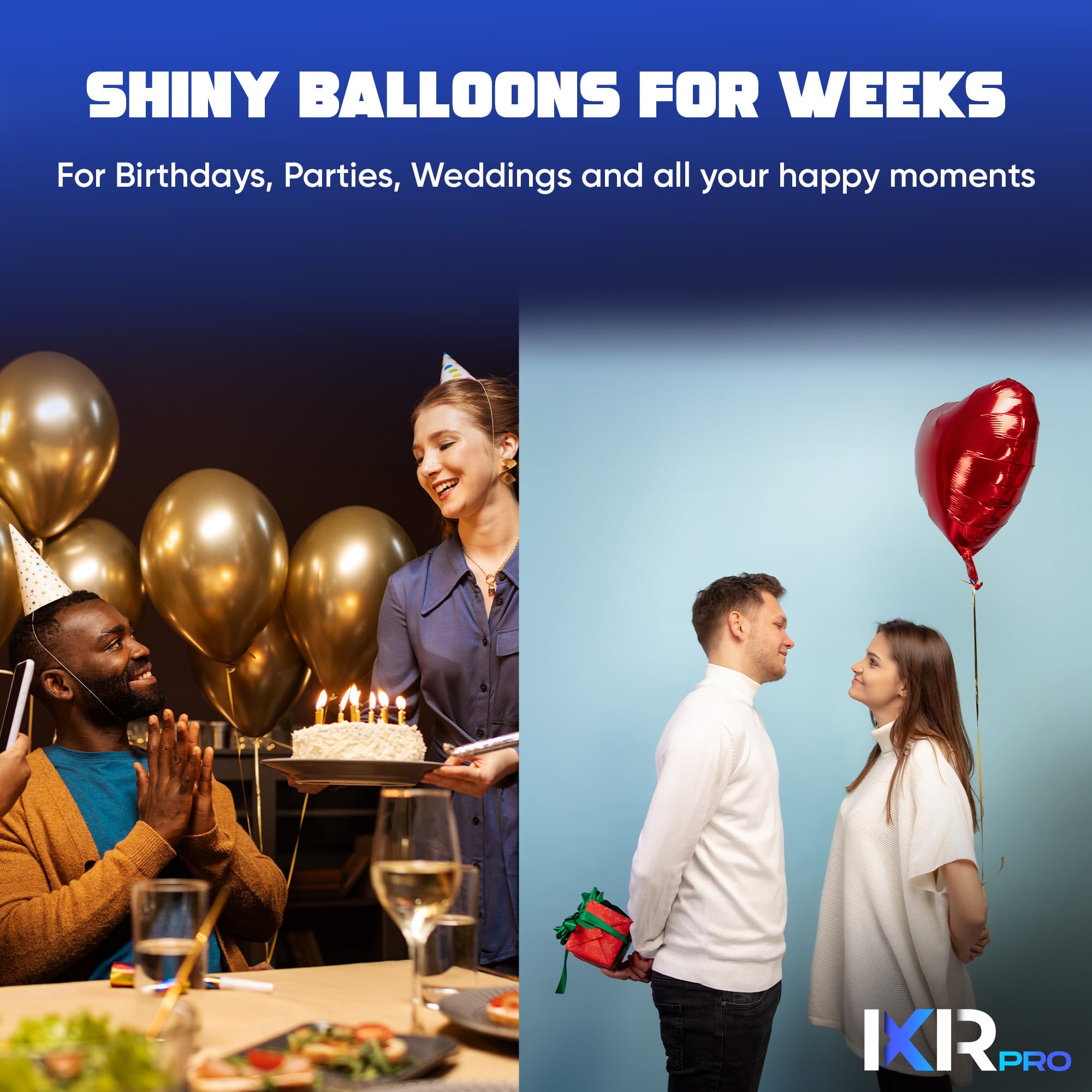 ixirpro Balloon Shine Spray compatible with latex balloons for consistent gloss