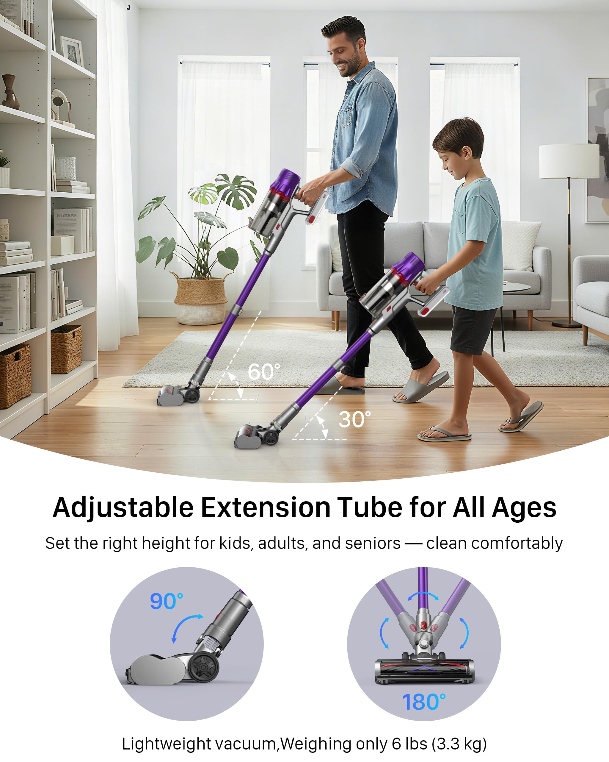 iXlion multiple attachments extend cleaning to sofas and cars
