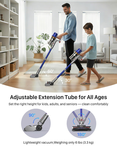 iXlion multi-attachment set for floors, sofas, cars, and corners