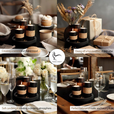 IYARA CRAFT centerpieces suit dining rooms, coffee tables, and mantels.