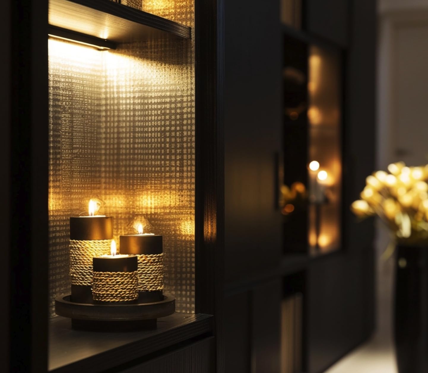 IYARA CRAFT tealight holders on a shelf elevate mantel decor.
