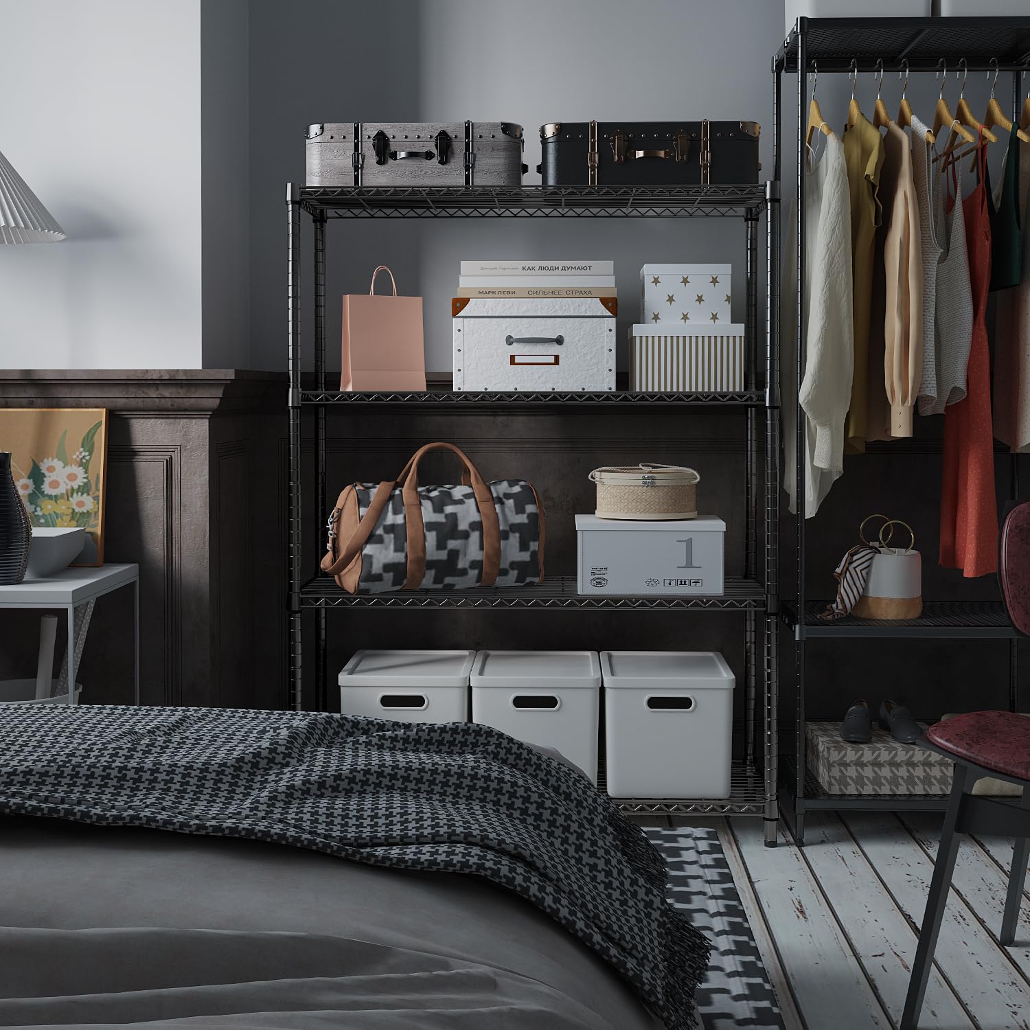 IZUK office storage shelf keeping supplies neatly accessible and organized.