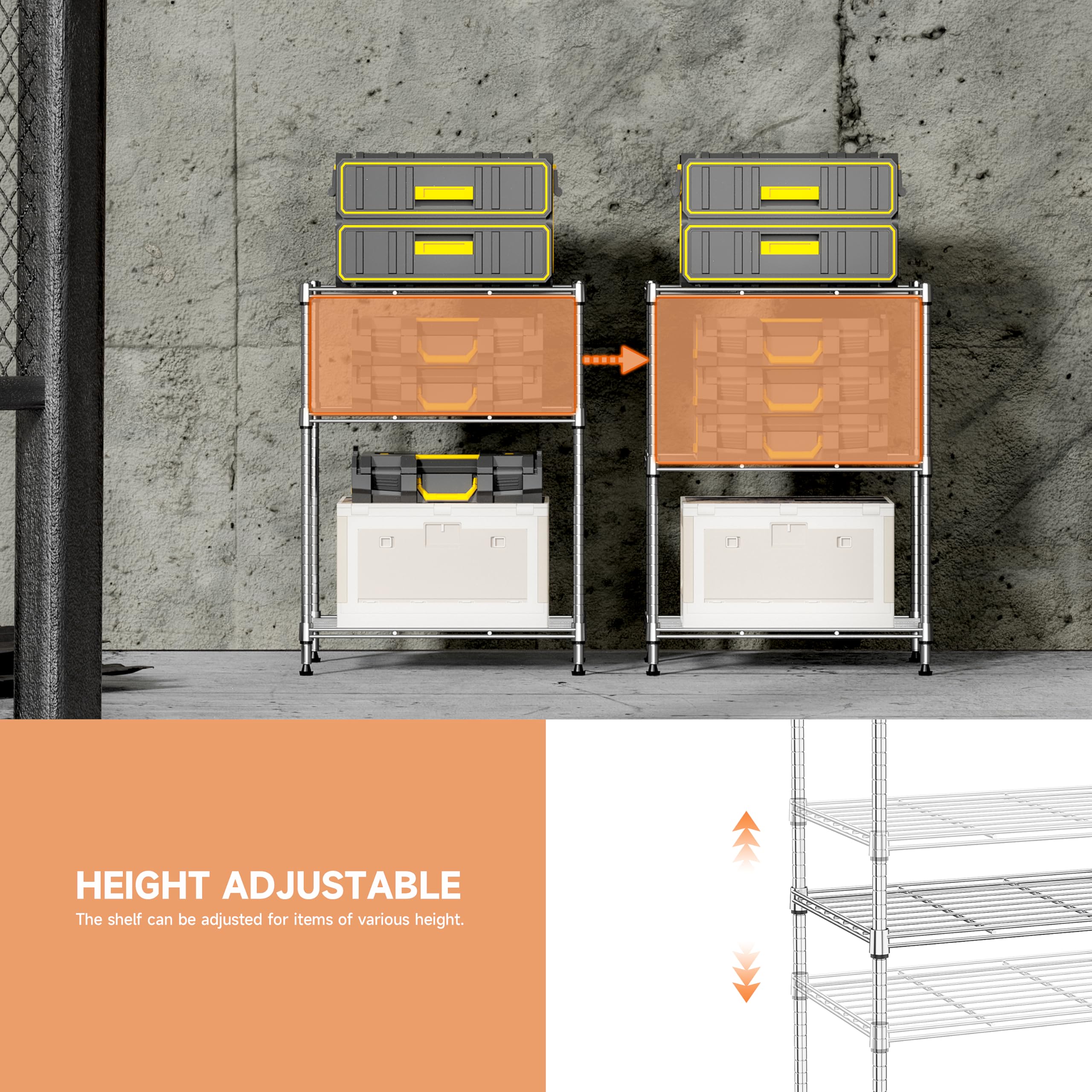 IZEUK baker rack-style shelf used for display and practical storage