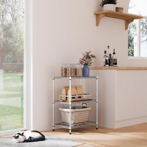 IZEUK laundry room shelf helping organize detergents and cleaning supplies