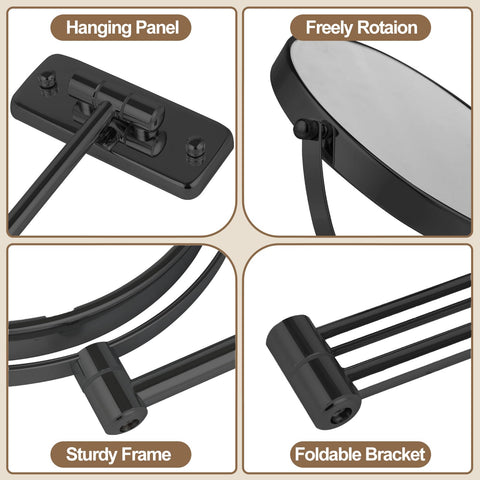 IZHIBATU foldable wall-mount design saves space when not in use.