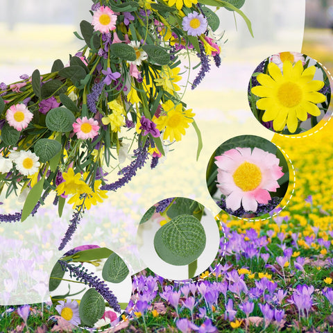 Easy care and cleaning tips for J'FLORU Spring Wreath to maintain color