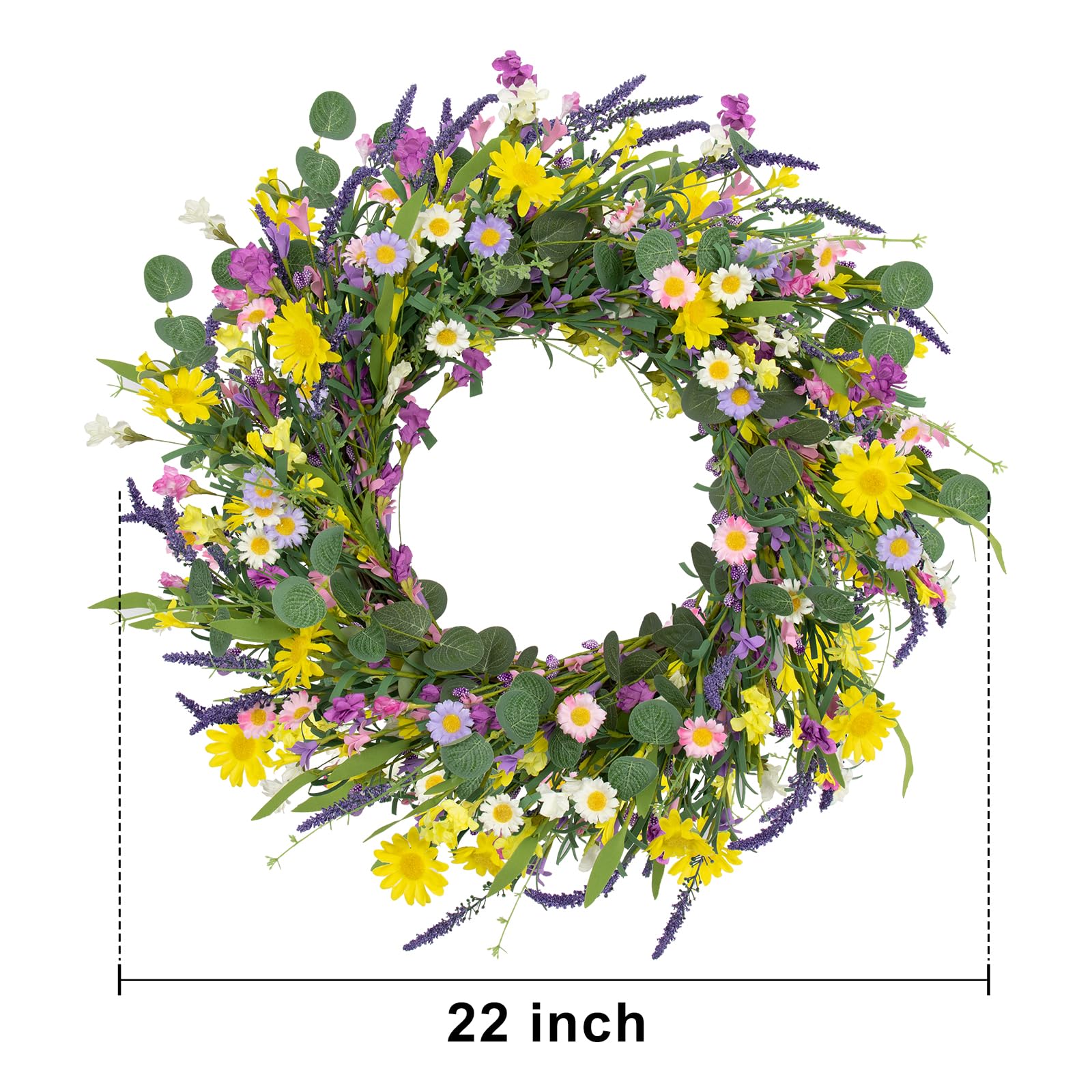 Natural grapevine base of J'FLORU Spring Wreath ready to shape