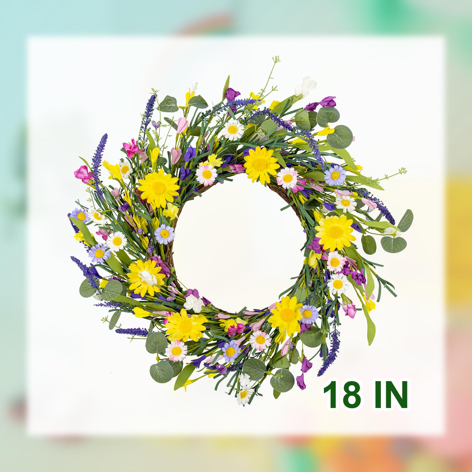 Easy-care wreath from J'FLORU that refreshes with a light hair dryer