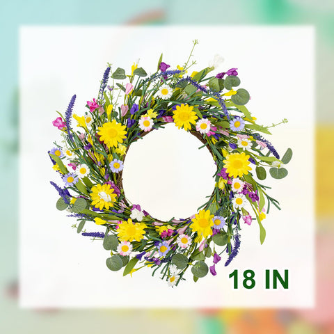 Easy-care wreath from J'FLORU that refreshes with a light hair dryer