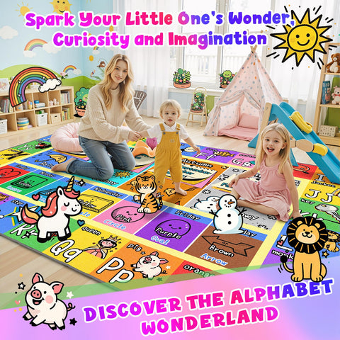 J Rombol anti-slip rug base keeps playtime safe on hard floors.