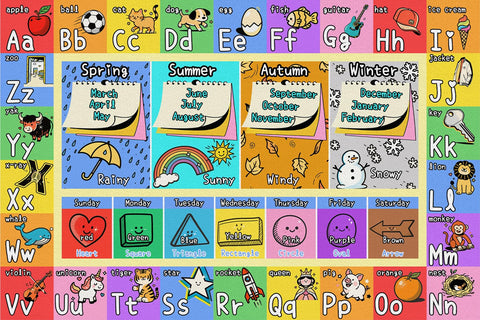 J Rombol versatile rug adapts from nursery to classroom spaces.