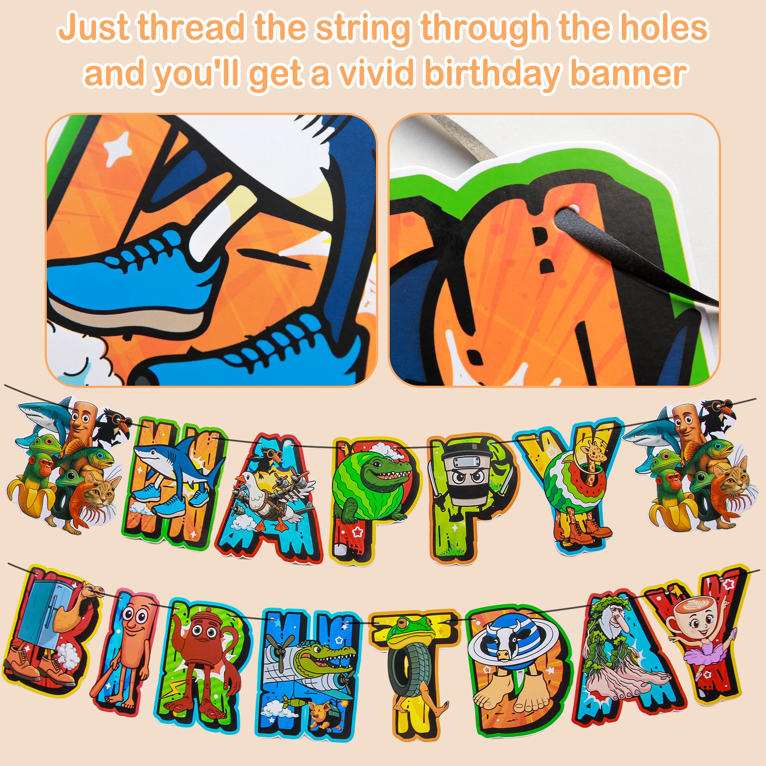 J6&H6 stickers offer quick, expressive party accents.