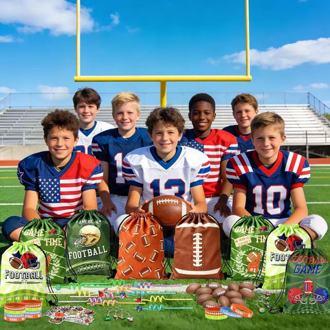 J6&H6 complete football gift set ready for party distribution