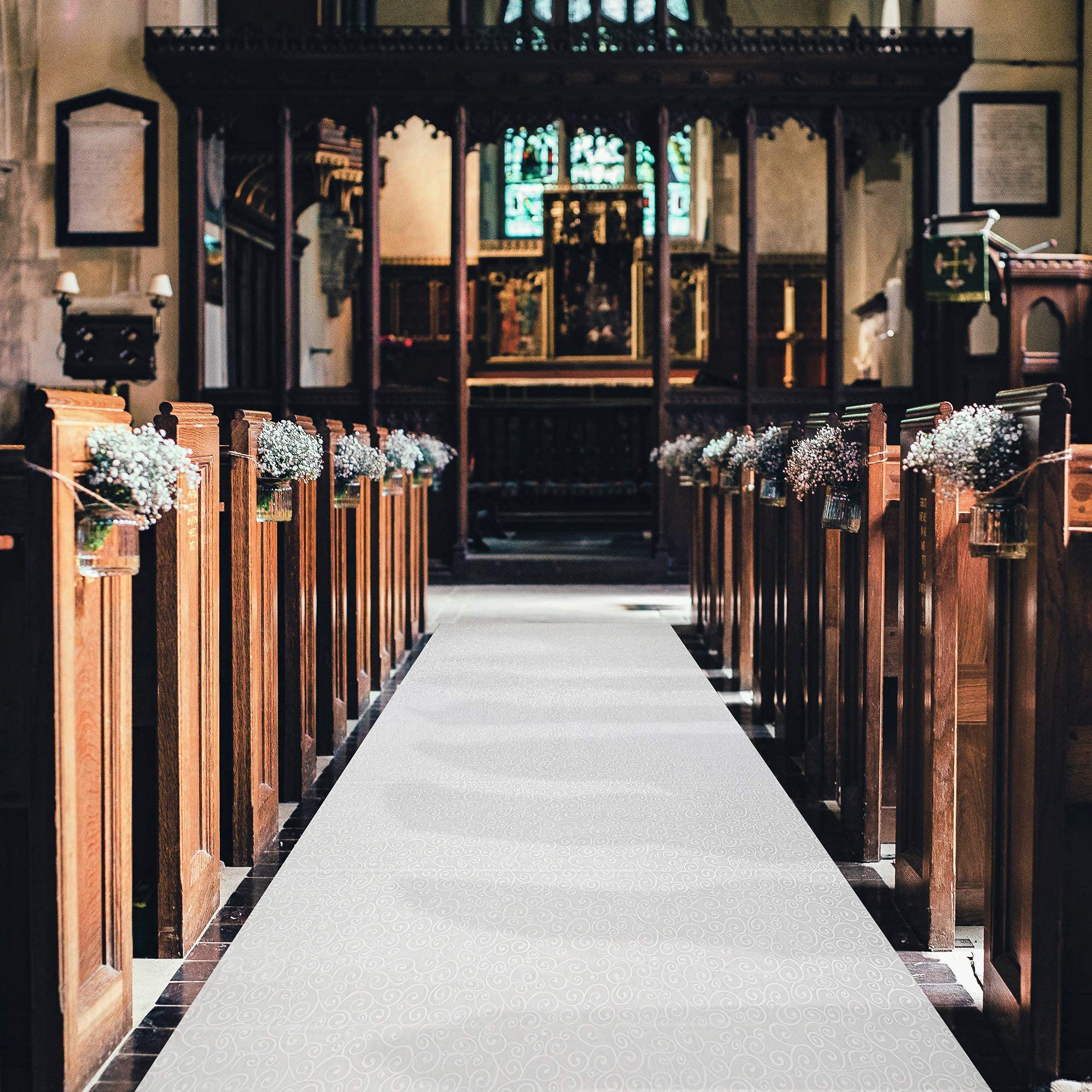 J&A Homes scroll-pattern design enhances wedding decor visuals