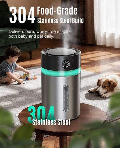 Jack & Rose humidifier dishwasher-safe design enables effortless cleaning.