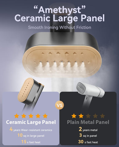 Jack & Rose high-temperature steam up to 248°F for effective wrinkle removal.