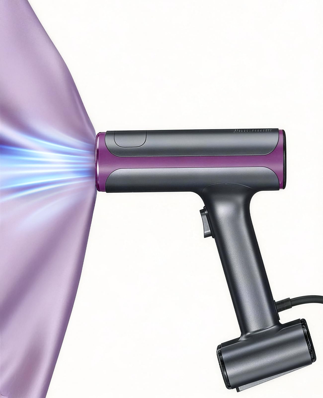 Jack & Rose vacuum steamer on stand grips shirts for quick wrinkle relief.