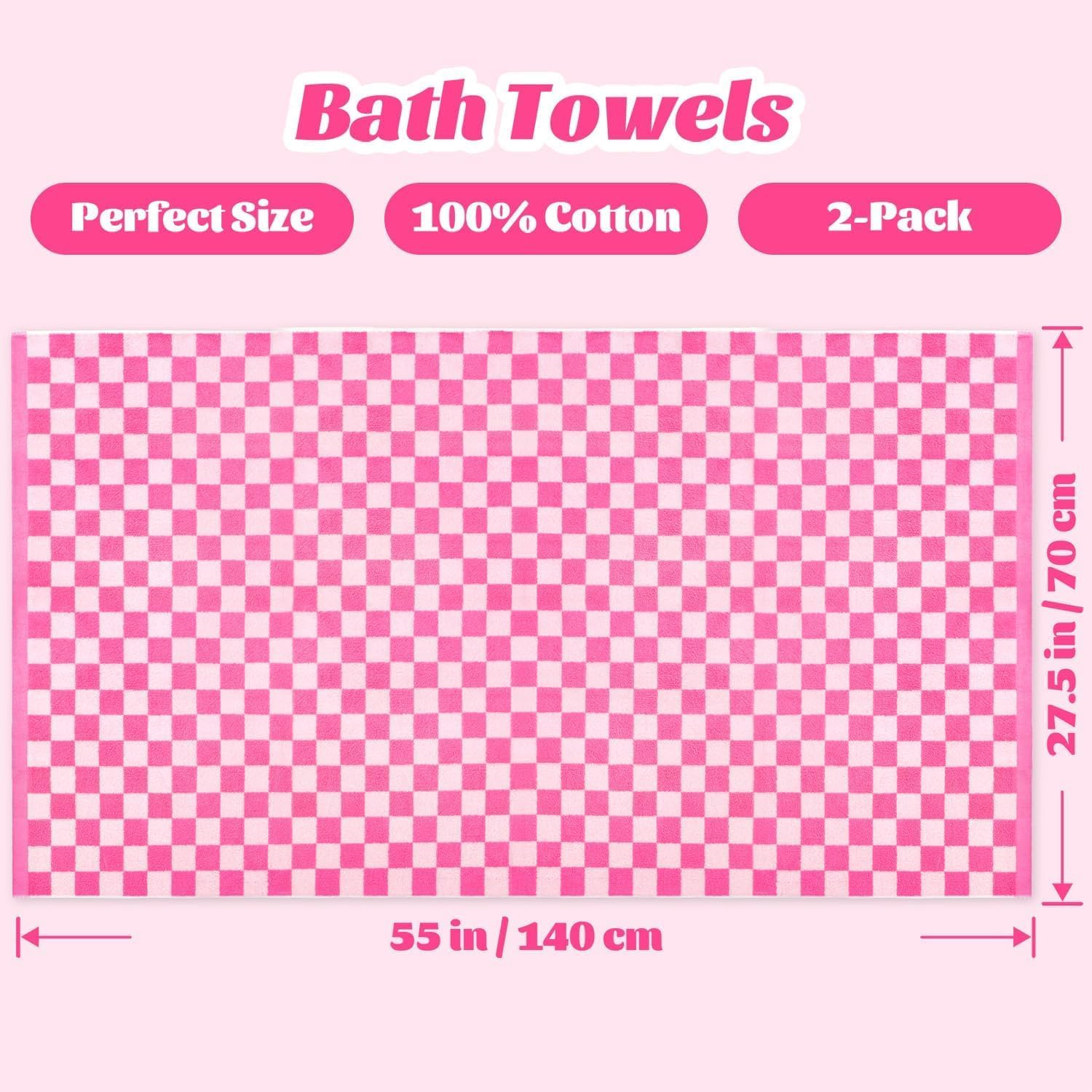 Jacquotha 2-pack bath towels ready for gym bag and travel