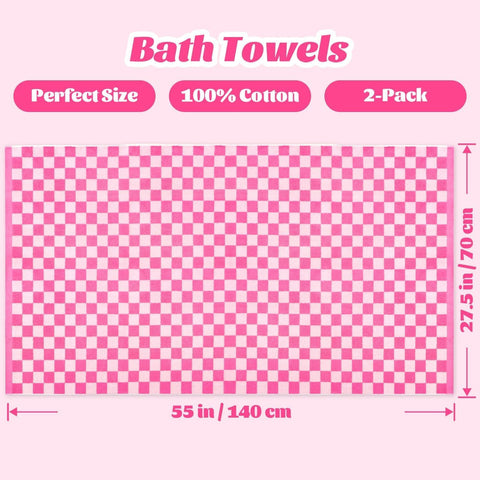Jacquotha 2-pack bath towels ready for gym bag and travel