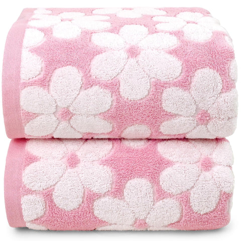 Jacquotha gift-ready pink towels for Mother's Day or housewarmings.