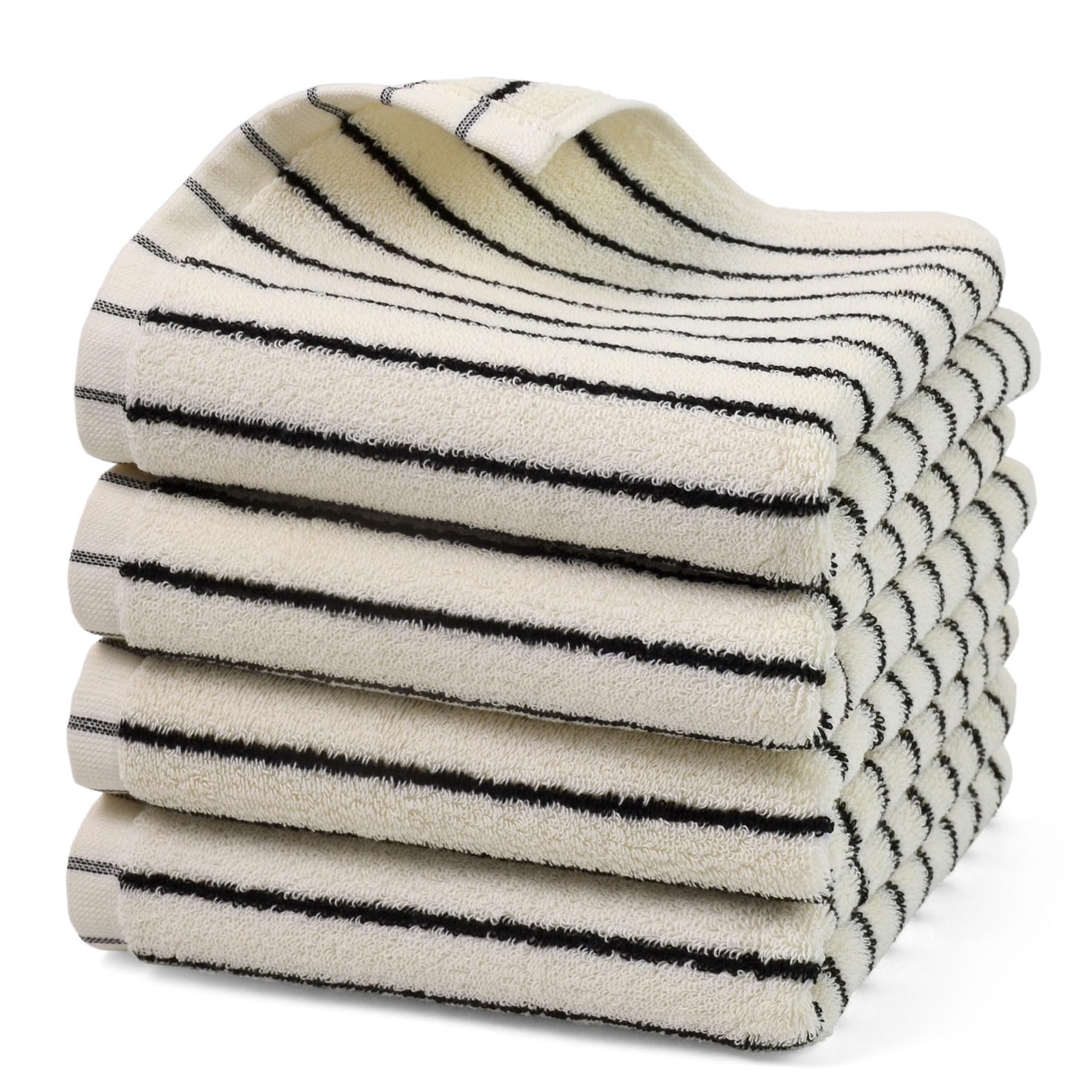 Jacquotha hand towels 4-pack, soft and absorbent for daily use.