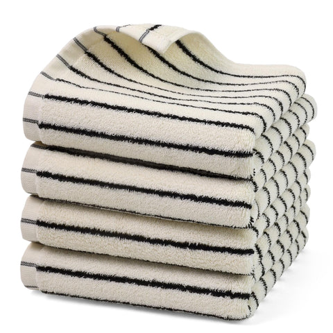 Jacquotha hand towels 4-pack, soft and absorbent for daily use.