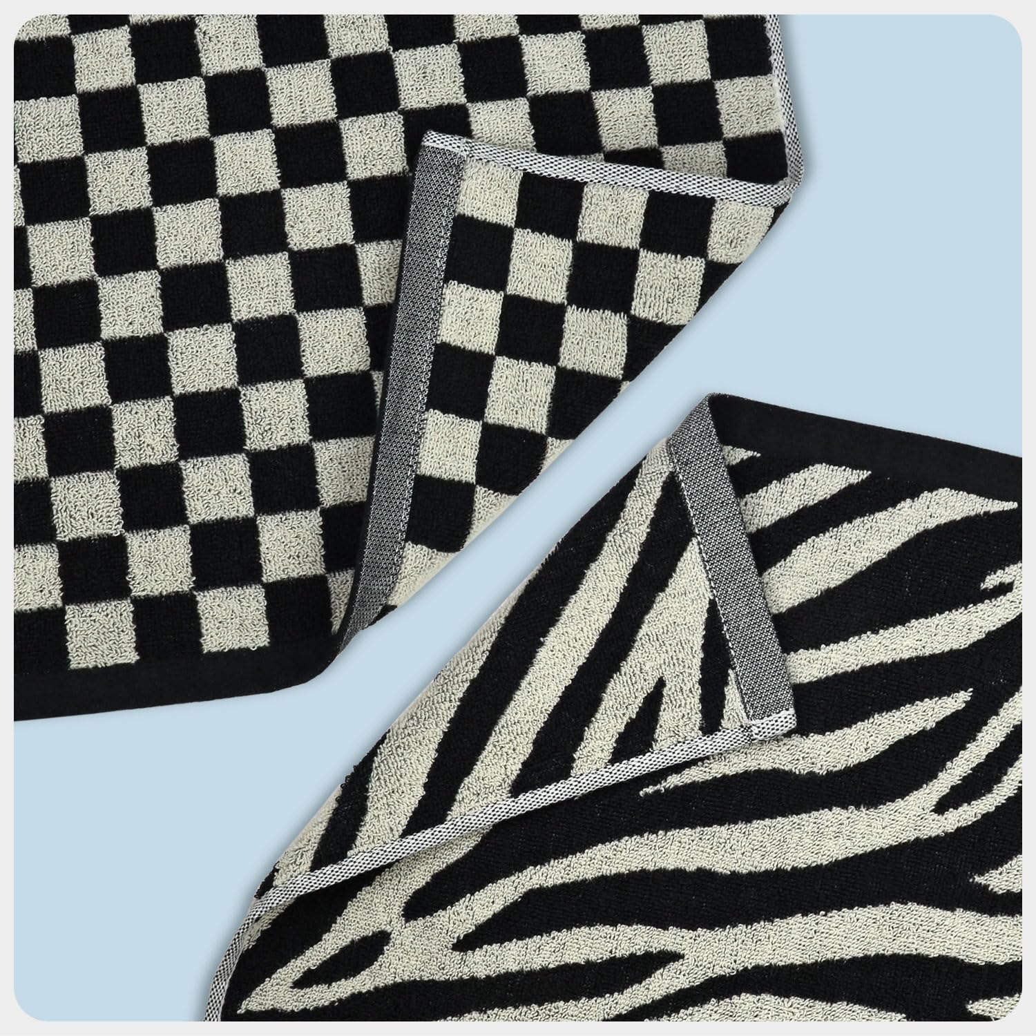 Jacquotha towels weigh 3.8 ounces and 420 GSM for a balanced feel.