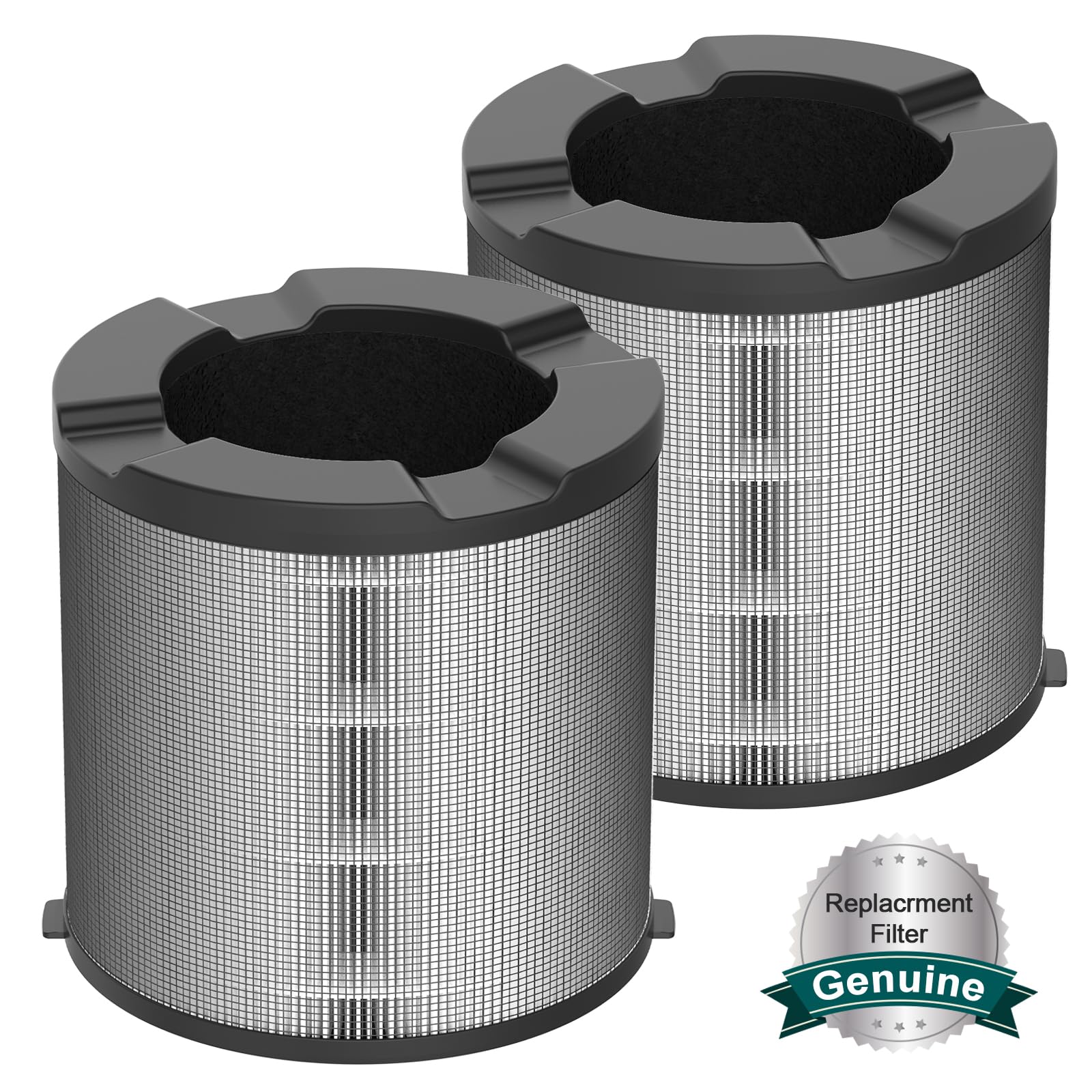 Jafanda 2-pack filter grey front view for easy replacement and cleaner air
