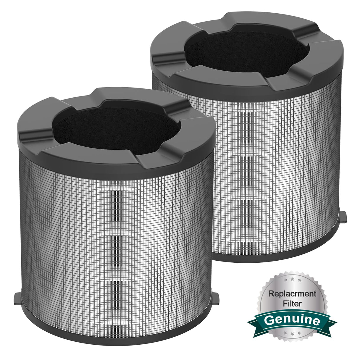 Jafanda 2-pack filter grey front view for easy replacement and cleaner air